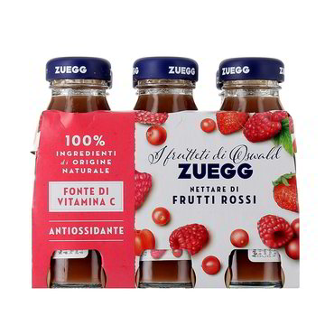 4 x Zuegg Succhi x6 Frutti Rossi ml. 125