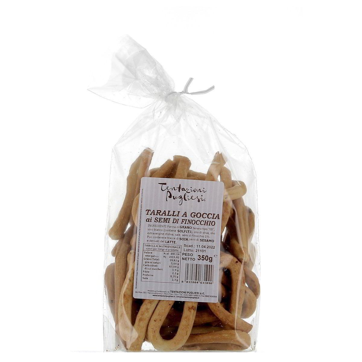 8 x Tentazioni Pugliesi Taralli Finocchio gr. 400