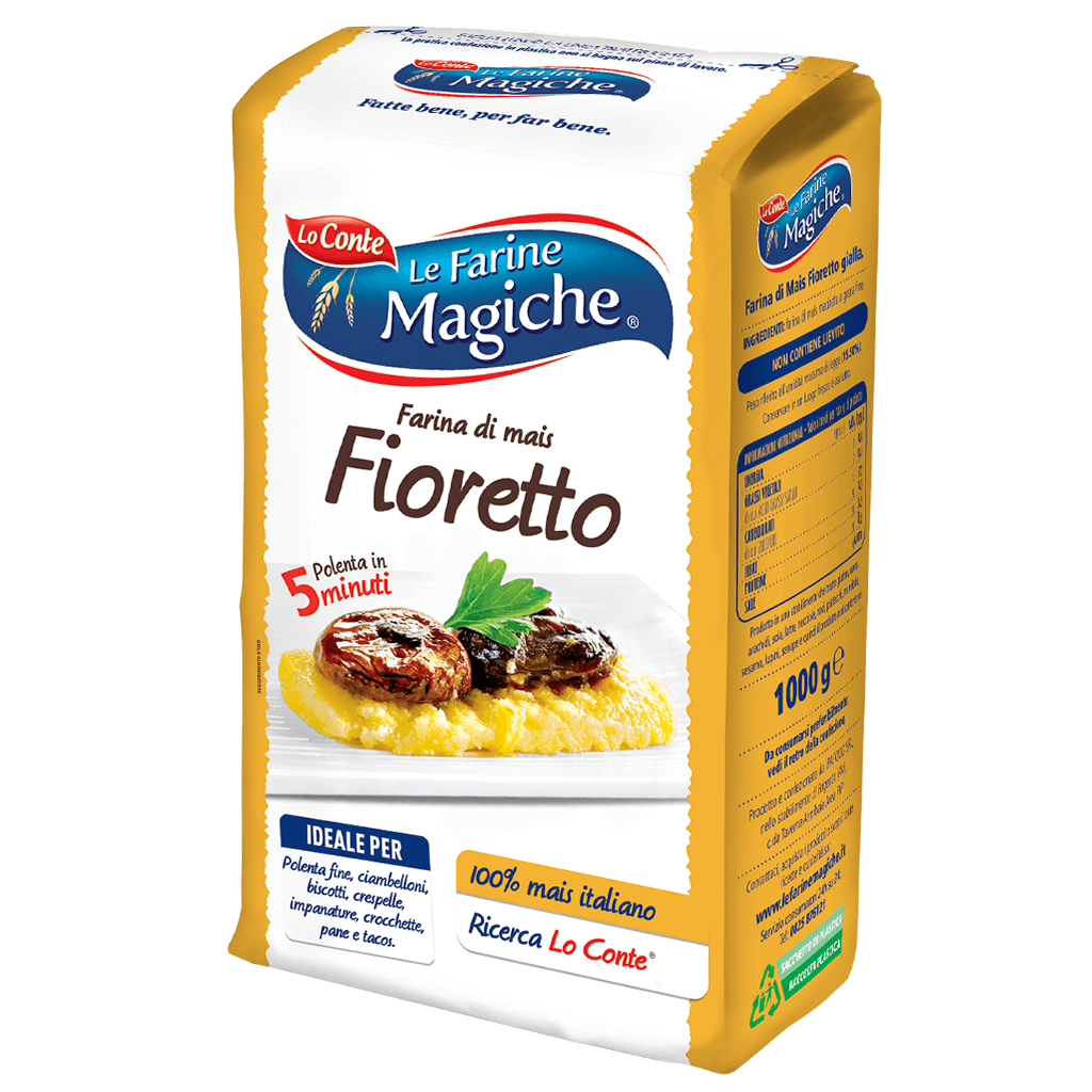 10 x Farine Magiche Farina per Polenta Fine Busta Kg. 1