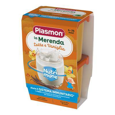 12 x Plasmon Merenda Latte Vaniglia gr. 120 x2