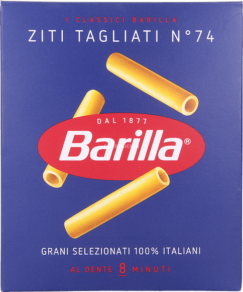 28 x Barilla Ziti Tagliati N.74 Astuccio gr. 500
