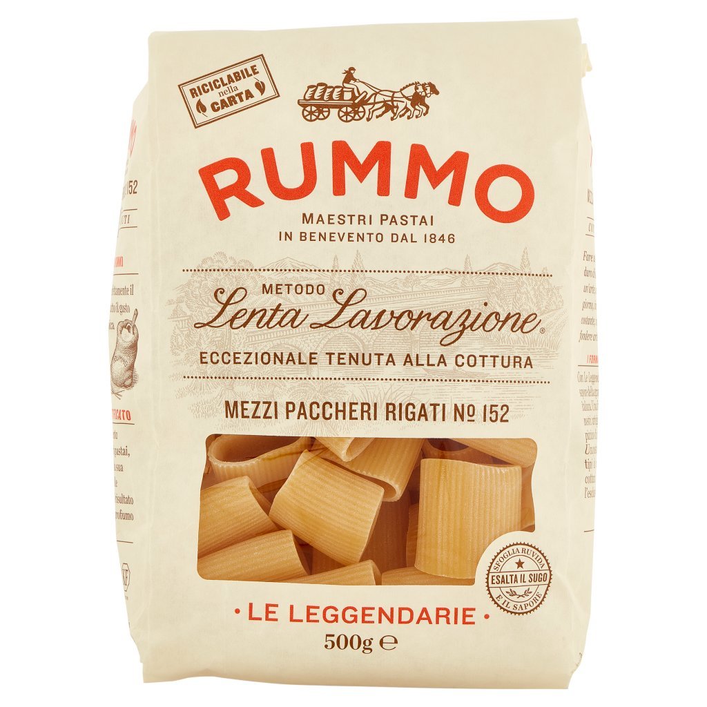 12 x Rummo Mezzi Paccheri Rigati N.152