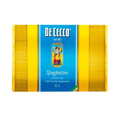 4 x De Cecco Spaghettini N.11 Kg. 3