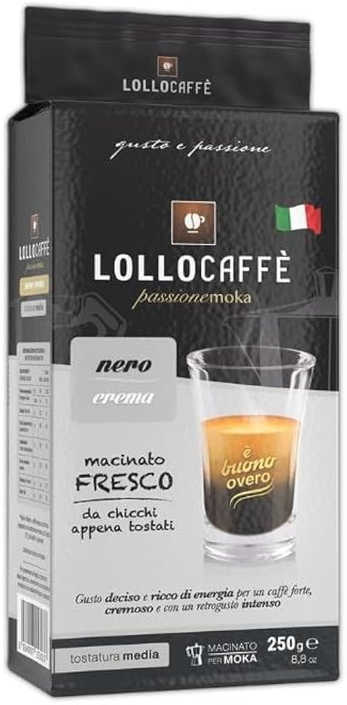 20 x Lollo Caffè Macinato Nero Crema gr. 250