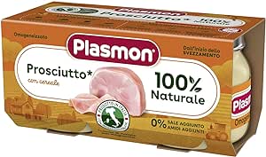 12 x Plasmon Omogeneizzato Formaggio/Prosciutto gr. 160