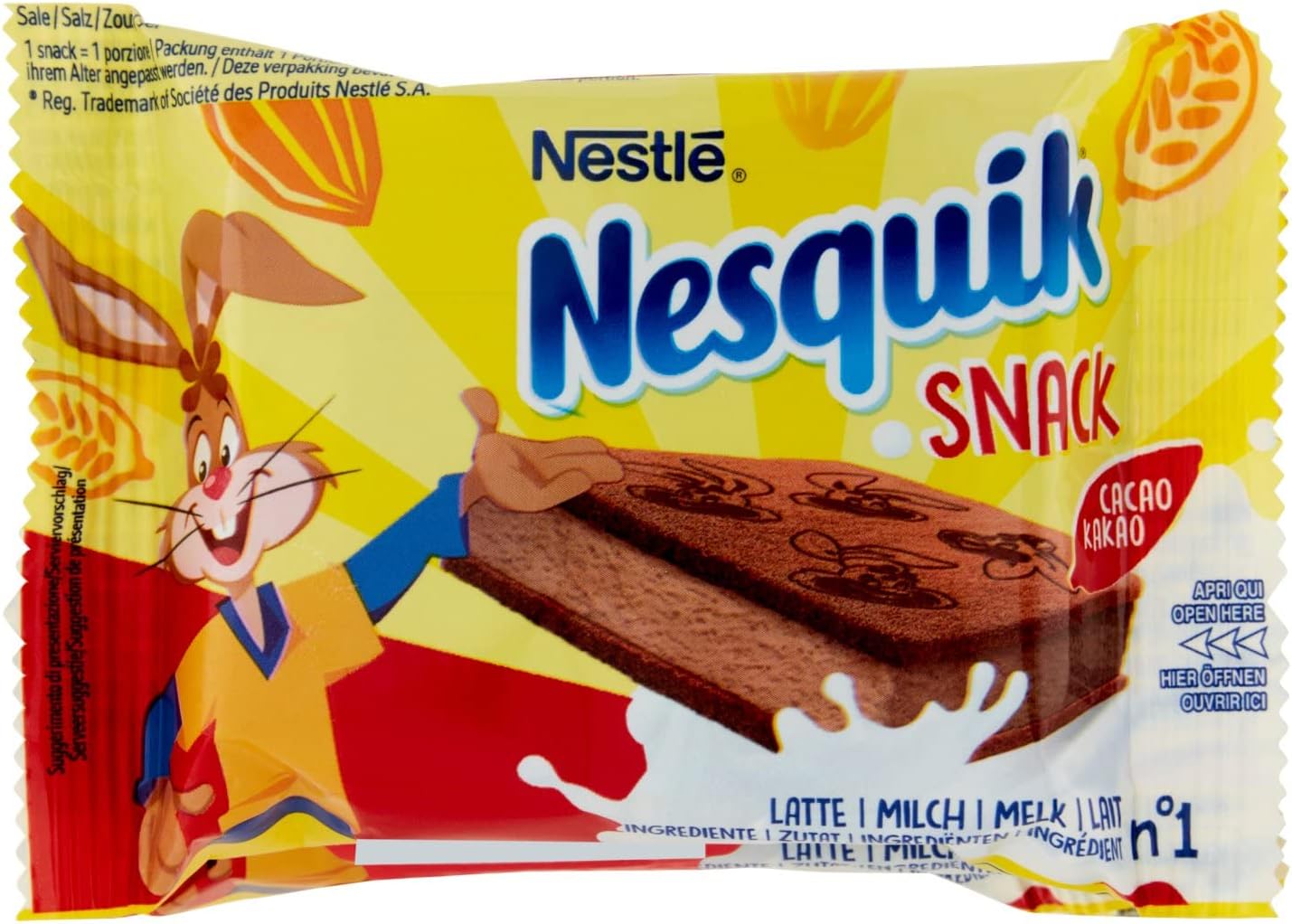 8 x Nestlè Nesquik Snack al Cacao gr. 130