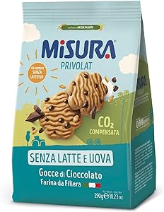 10 x Misura Frollini Privolat con Gocce di Cioccolato gr. 290