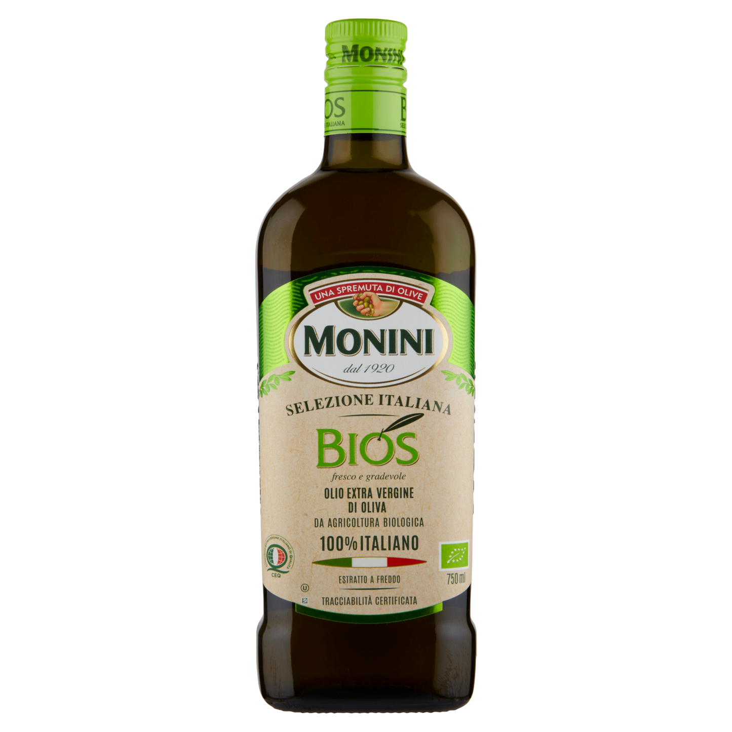 6 x Monini Olio Bios 100% cl. 75