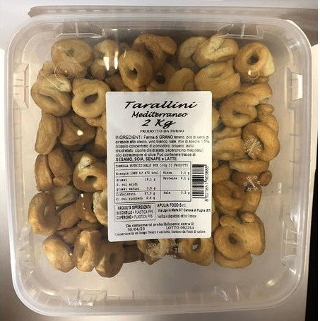 1 x Tesori d'Apulia Taralli Mediterranei Kg. 2