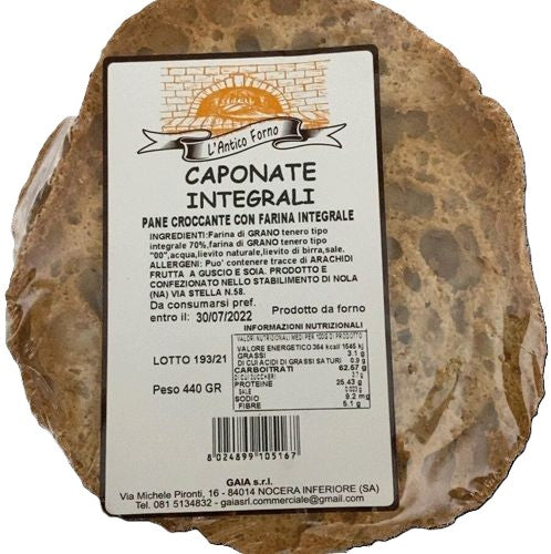 16 x L'Antico Forno Caponate Integrali gr. 440