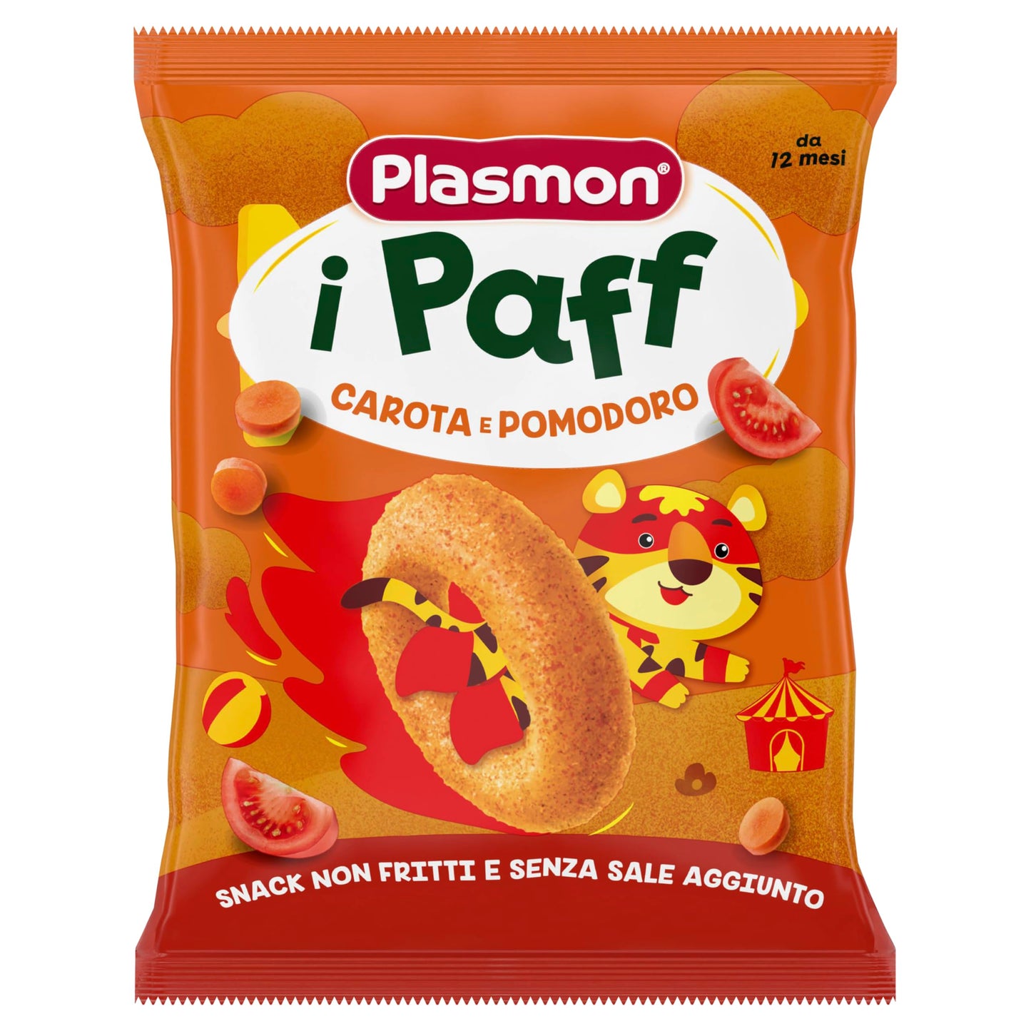 5 x Plasmon Paff Carote e Pomodoro gr. 15