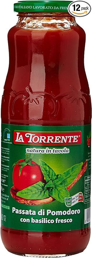 12 x La Torrente Passata Basilico gr. 690