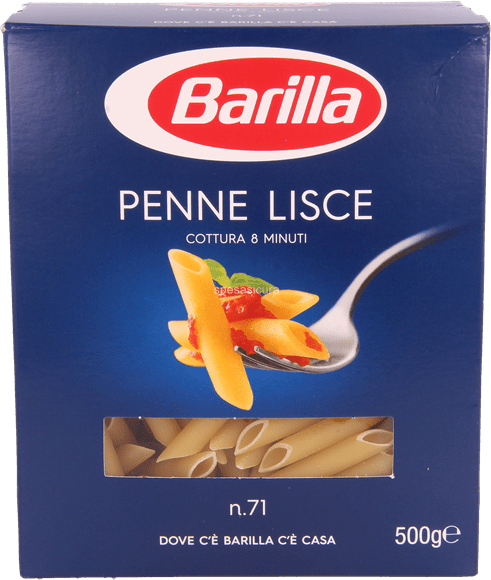 28 x Barilla Penne Lisce N.71 Astuccio gr. 500