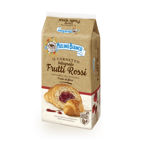 8 x Mulino Bianco Cornetto Integrale Frutti Rossi gr. 300