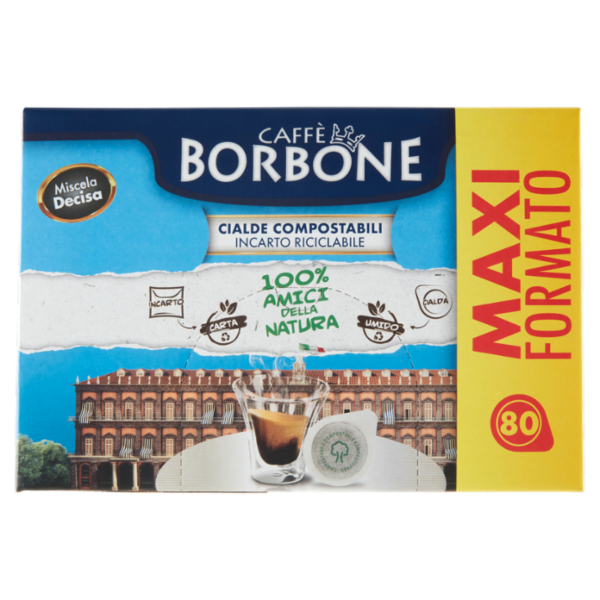 1 x Borbone Cialde x80 Decisa gr. 720