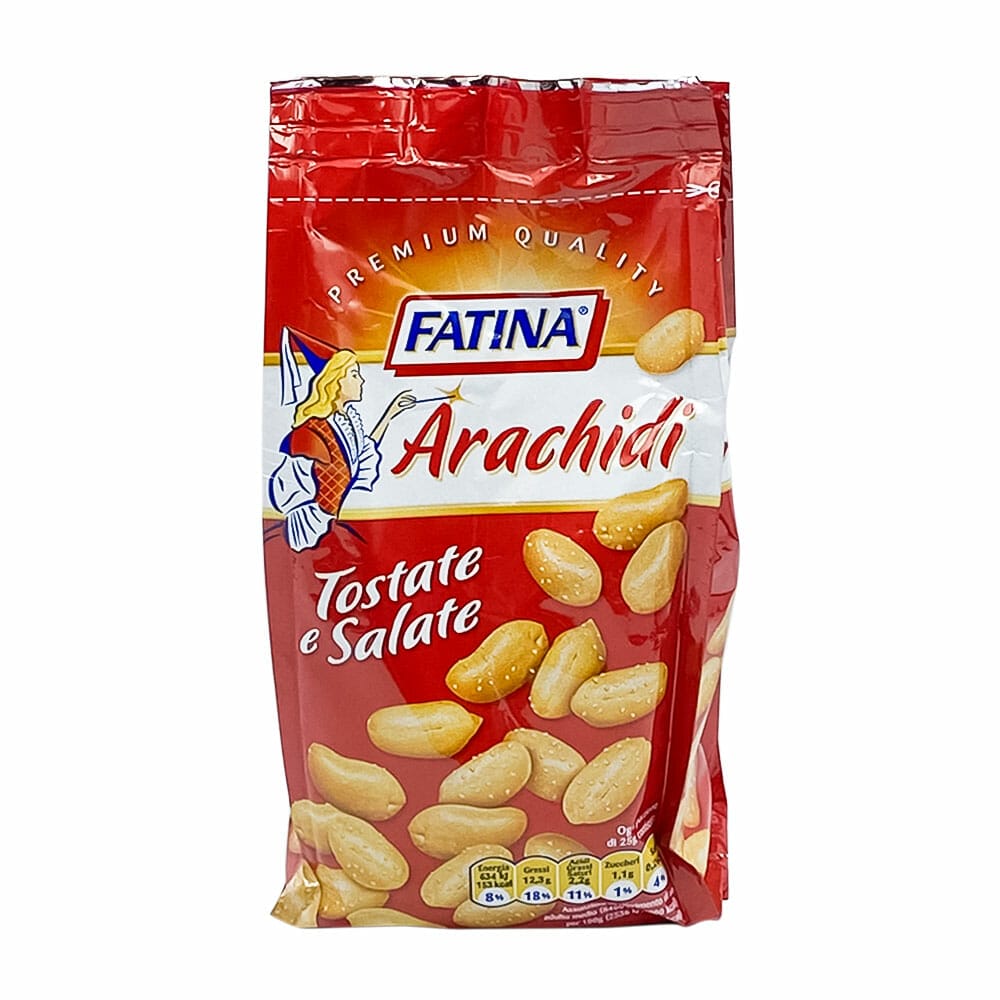 12 x Fatina Arachidi Busta Sgusciate Tostate Salate gr. 500