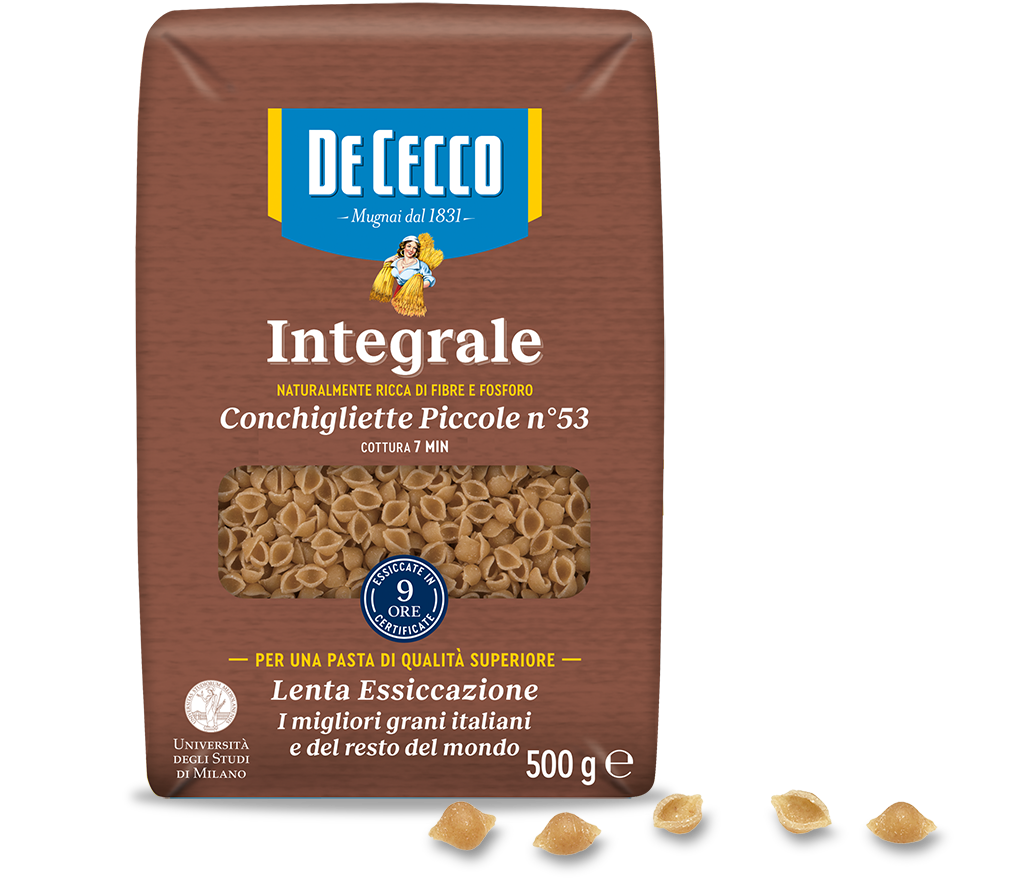 16 x De Cecco Integrale Conchigliette N.53 gr. 500