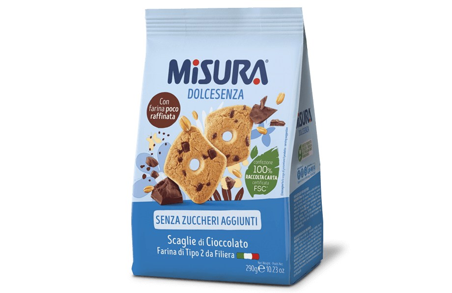 10 x Misura Biscotti Scaglie di Cioccolato gr. 290