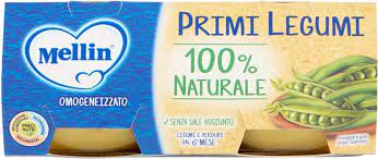 12 x Mellin Omogeneizzati Primi Legumi gr. 80 x2