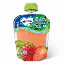 6 x Mellin Pouch Fragola e Kiwi ml. 90