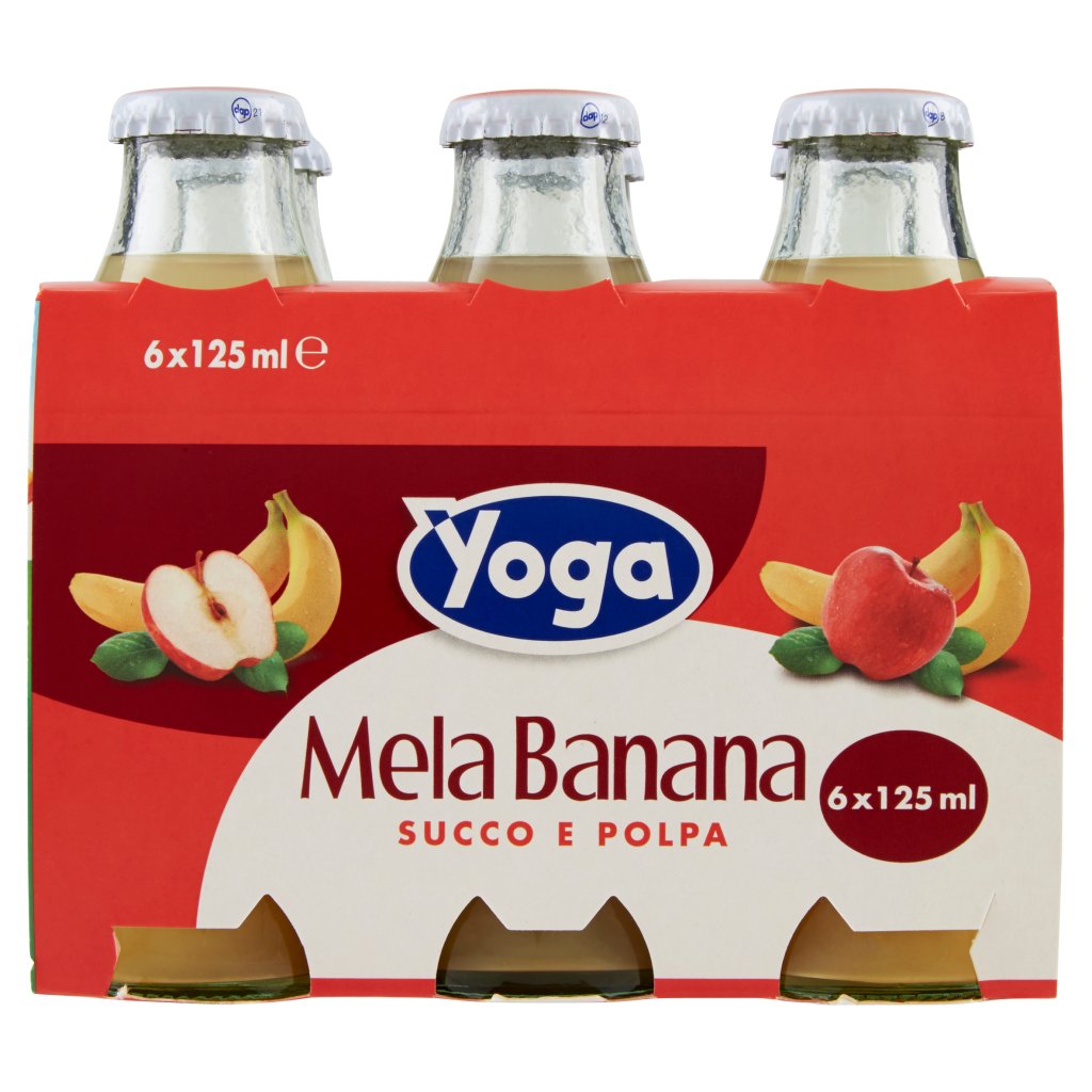 8 x Yoga Succhi x6 Mela/Banana ml. 125