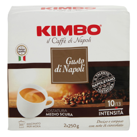10 x Kimbo Caffè Macinato Fresco gr. 250 x2