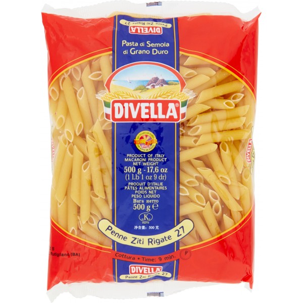 24 x Divella Penne Ziti N.32 gr. 500