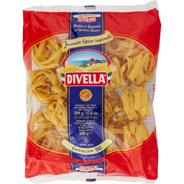 12 x Divella Fettuccine Nidi N.90 gr. 500