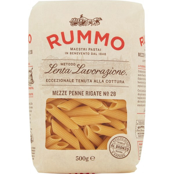 16 x Rummo Mezze Penne Rigate N.28