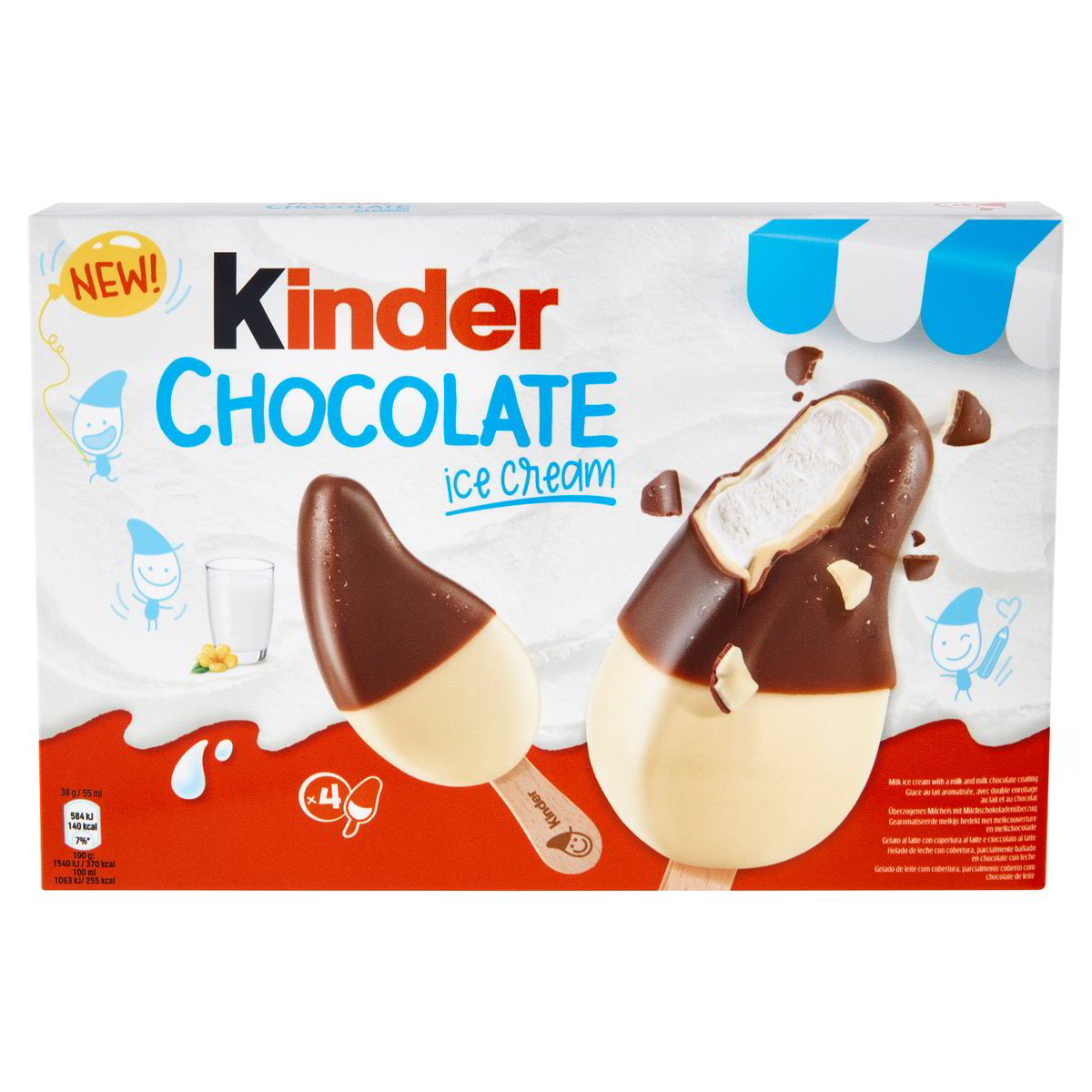 9 x Kinder Ice Chocolate gr. 152