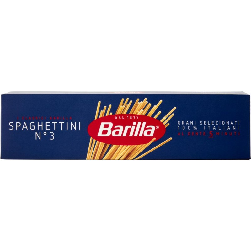 24 x Barilla Spaghettini N.3 Astuccio gr. 500