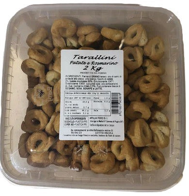 1 x Tesori d'Apulia Taralli Patate & Rosmarino Kg. 2