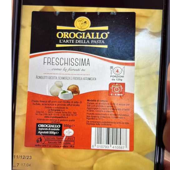 8 x Oro Giallo Agnolotti Ricotta gr. 500