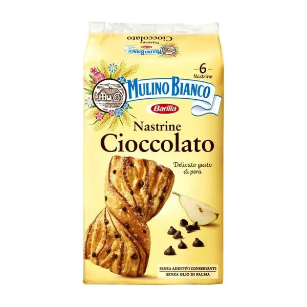 12 x Mulino Bianco Nastrina Gocce Di Cioccolato Gr 240