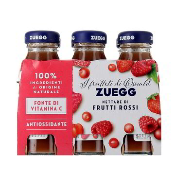 4 x Zuegg Succhi x6 Frutti Rossi ml. 125