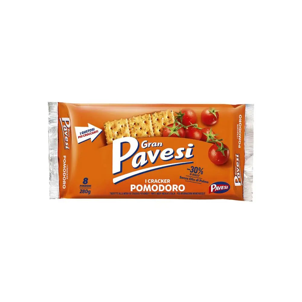 12 x Pavesi Crackers Pomodoro E Formaggio Astuccio Gr 250