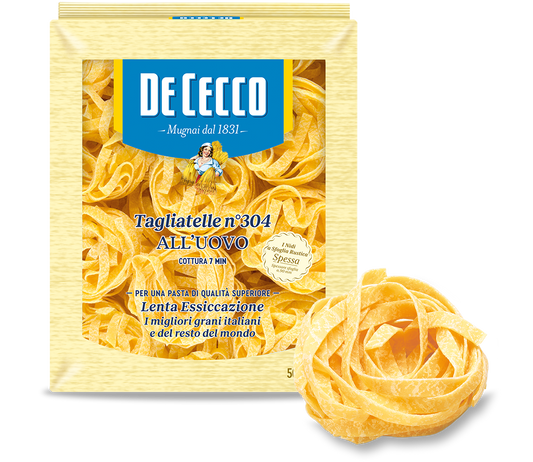 8 x De Cecco Tagliatelle all'Uovo N.304 gr. 500