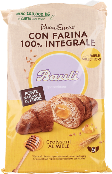 12 x Bauli Croissant Integrali Miele gr. 225