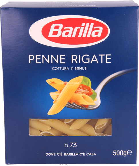 24 x Barilla Penne Rigate Astuccio Gr 500