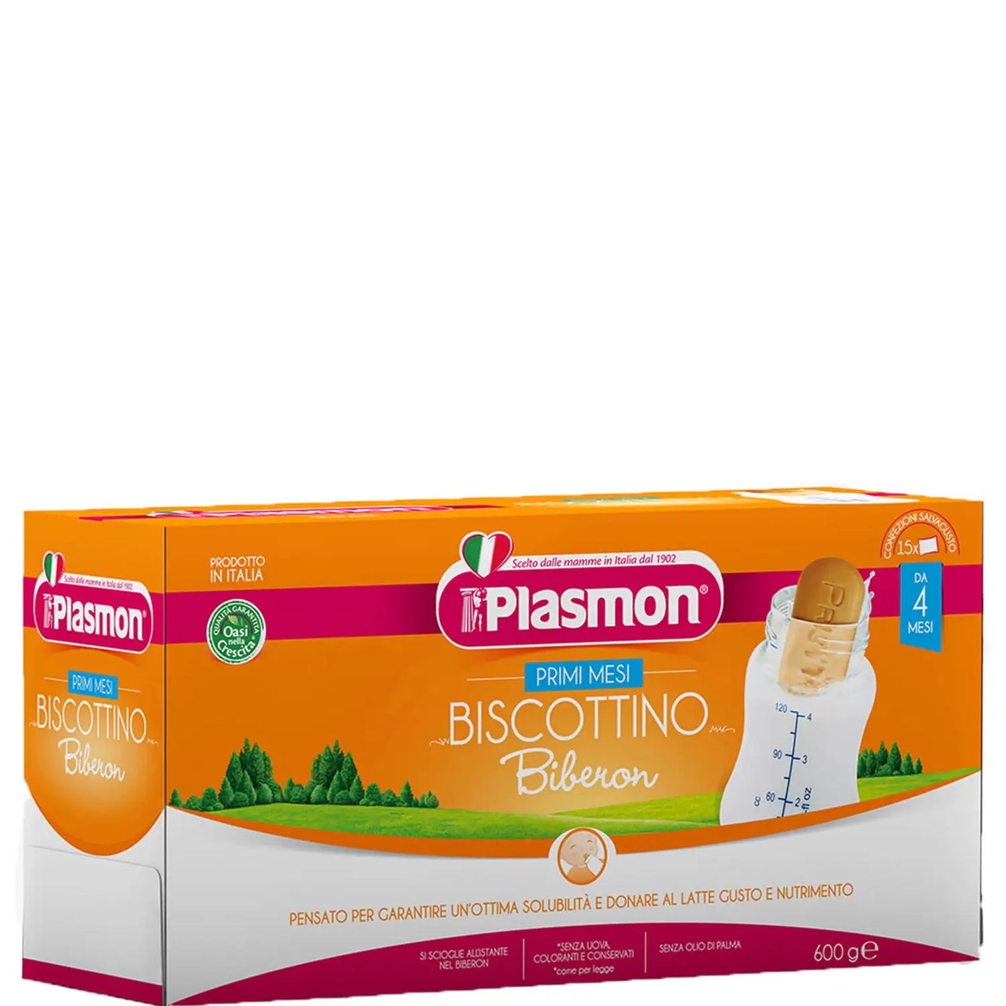 8 x Plasmon Biscotti Biberon Astuccio Gr 600