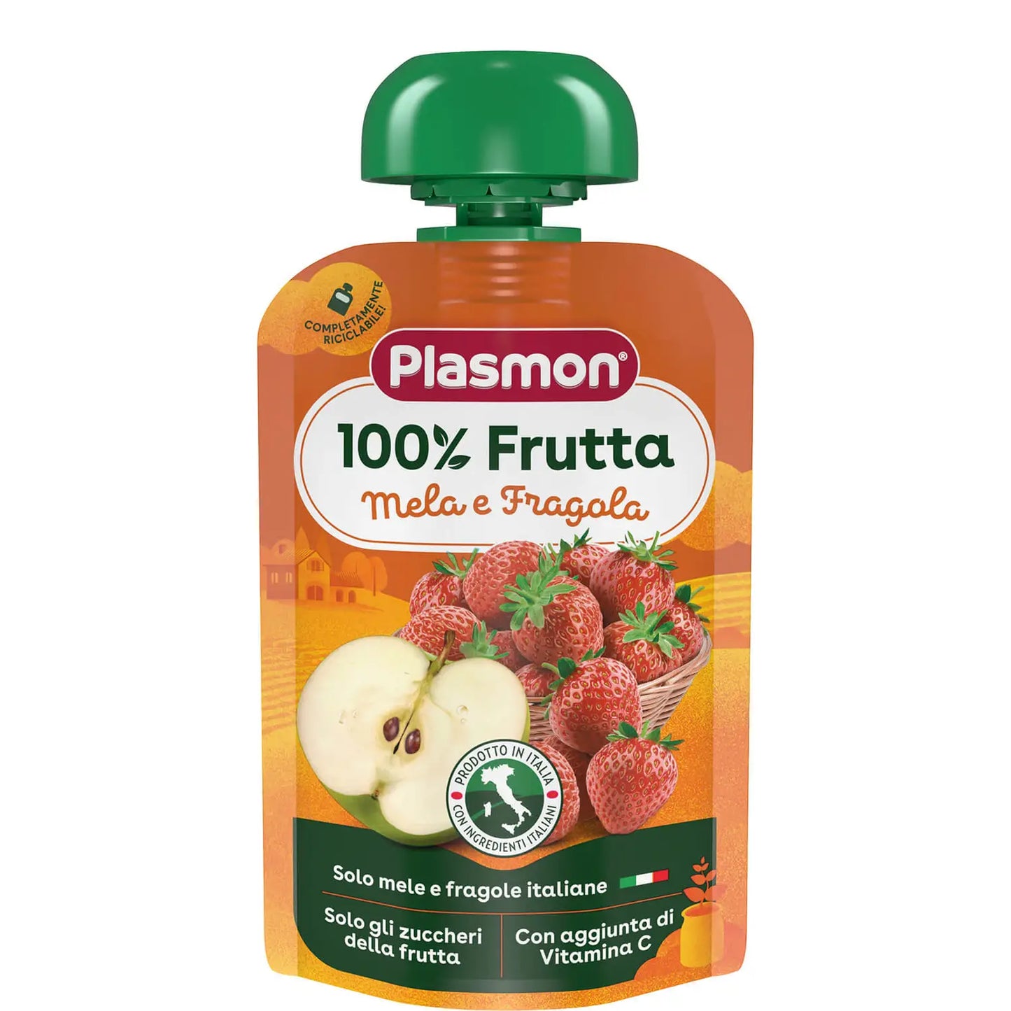 6 x Plasmon Spremi E Gusta Mela E Fragola Gr 700