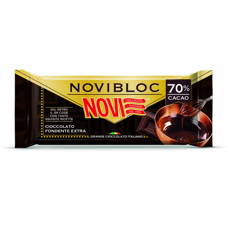 18 x Novibloc Fondente 70% gr. 140