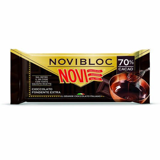 18 x Novibloc Fondente 70% gr. 140