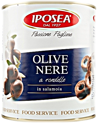 6 x Iposea Olive Nere Rondelle gr. 3000