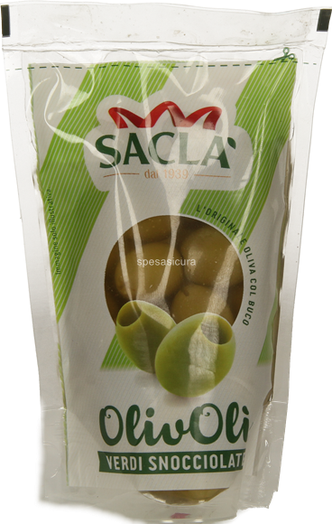 24 x Sacla Olive Verdi Snocciolategr 185