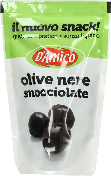 24 x D'amico Olive Nere Snack Gr 75