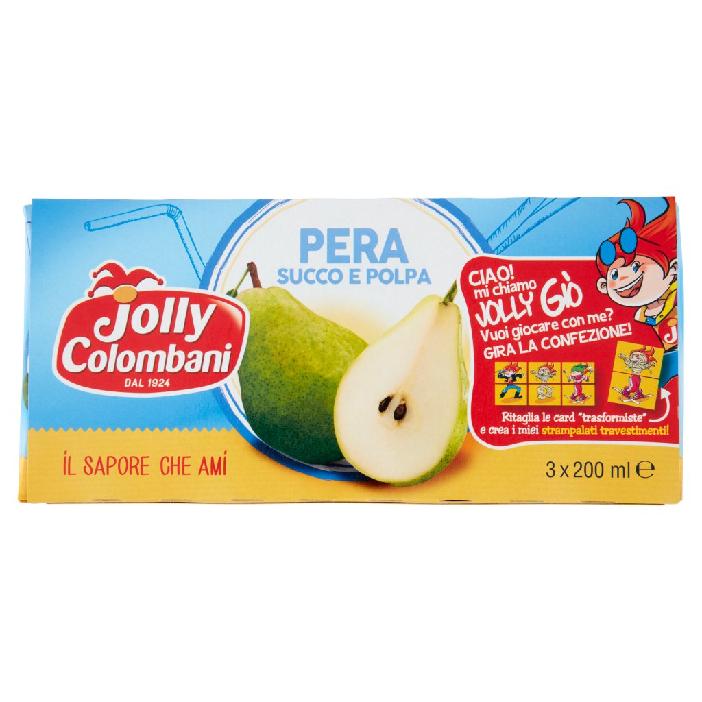 8 x Jolly Succo X3 Pera Ml 200