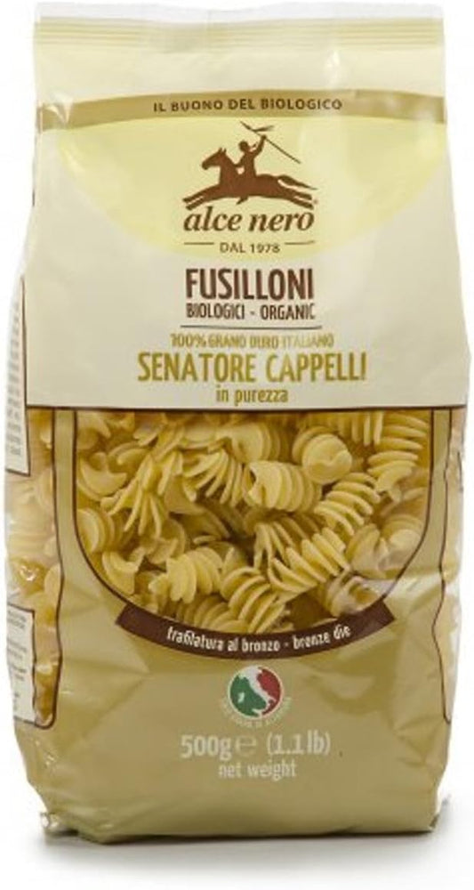 12 x Alce Nero Fusilloni di Semola Senatore gr. 500