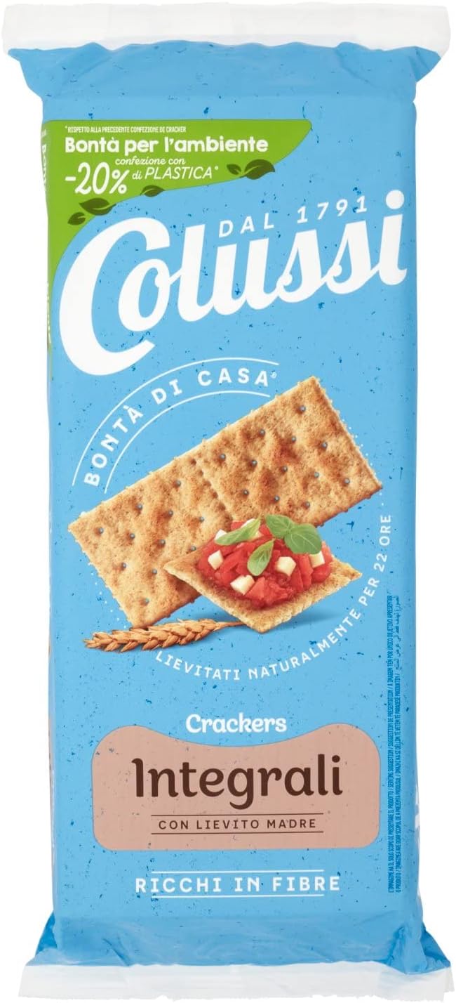 10 x Colussi Crackers Integrali Gr 500