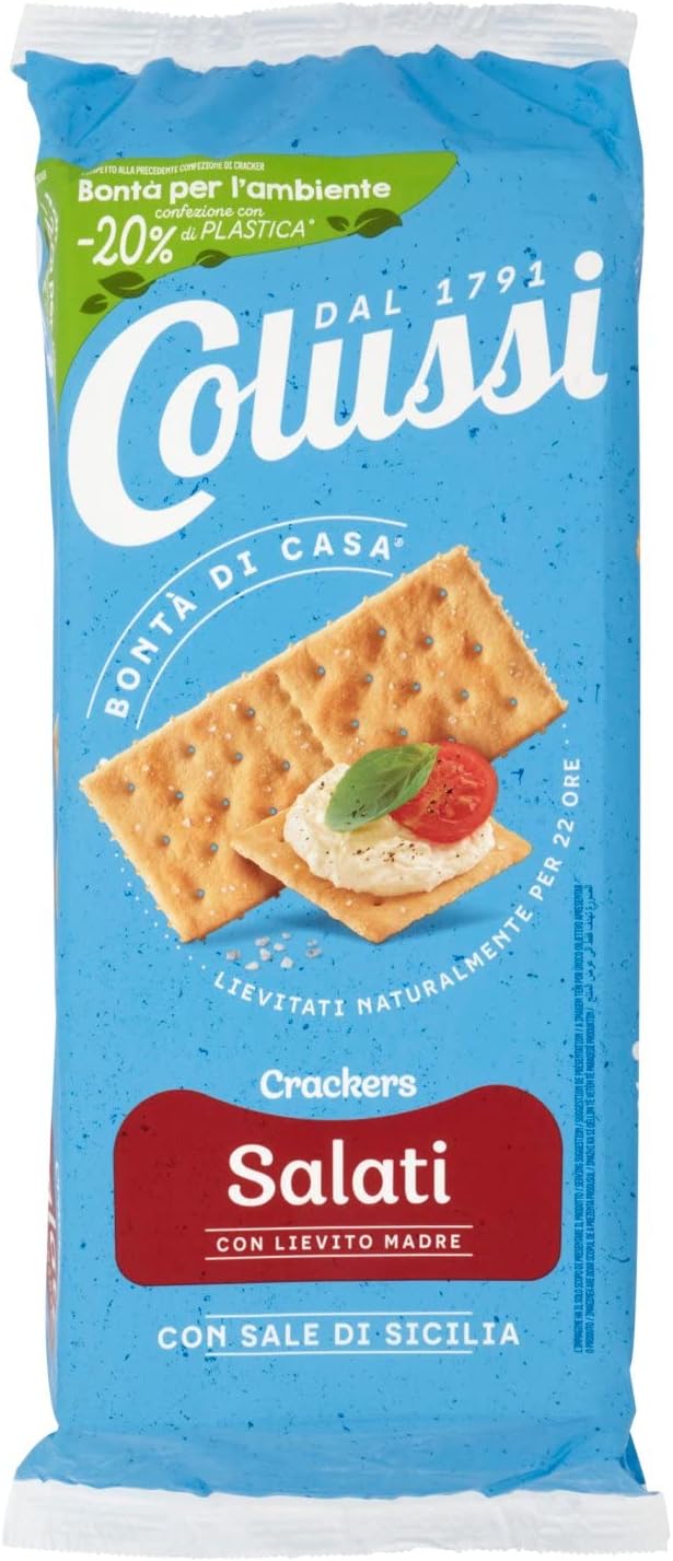 10 x Colussi Crackers Salati Gr 500